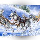 Animals Dogs Wolf Hounds Day Out A1 Xlarge Canvas