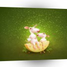 Animals Mice Cheesy Bar A1 Xlarge Canvas