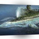 Animals Sea Creatures Whale Island A1 Xlarge Canvas