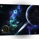 Blackhole Planets Saturn Blackhole A1 Xlarge Canvas