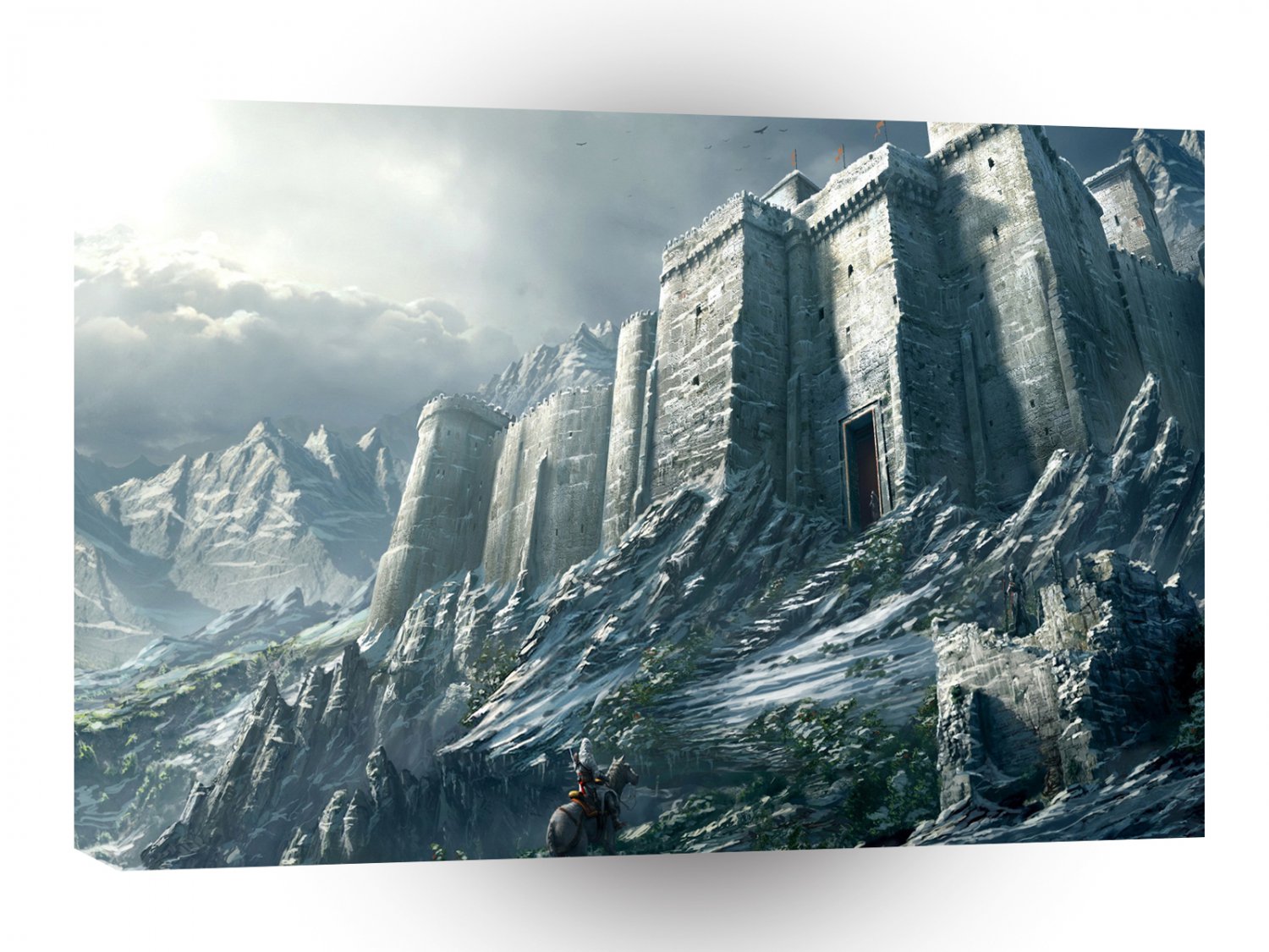 City Daytime Cold Castle A1 Xlarge Canvas