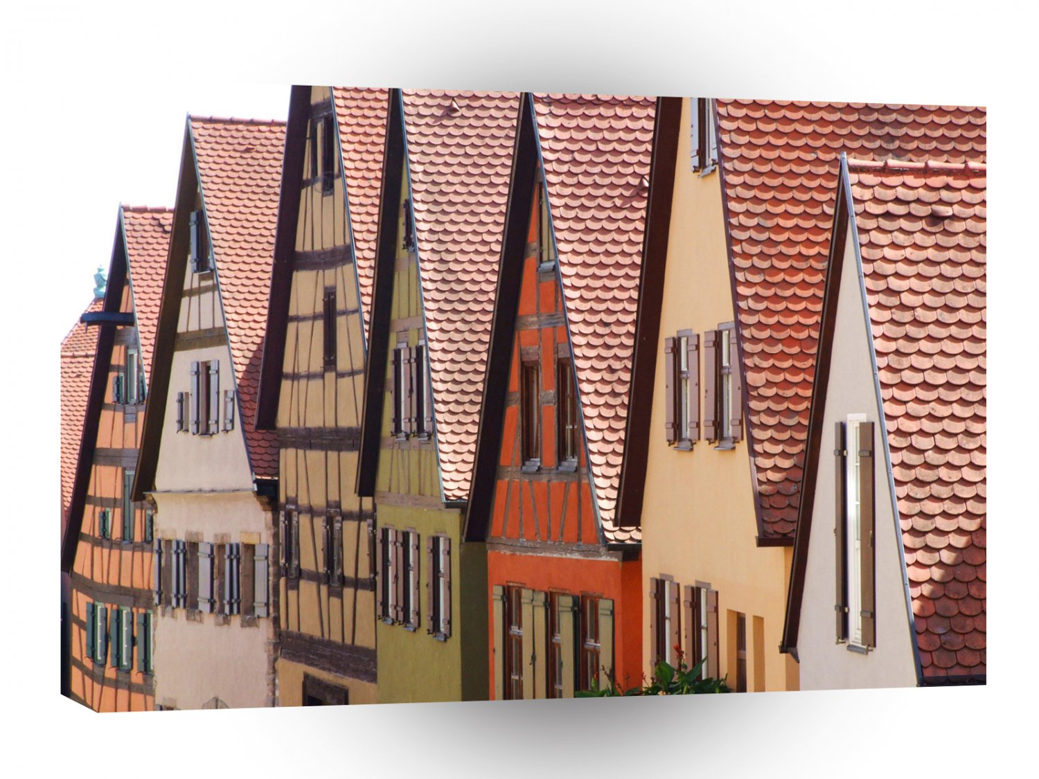 City Daytime Front Line Rooftops A1 Xlarge Canvas