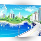 City Daytime Reflection Bridge A1 Xlarge Canvas