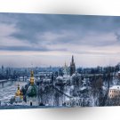 City Daytime Snowy River Town A1 Xlarge Canvas