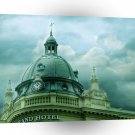 City Dusk Grand Hotel A1 Xlarge Canvas