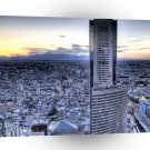 City Dusk Looking From Above A1 Xlarge Canvas