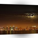 City Nightime Across The Bay A1 Xlarge Canvas