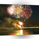 City Nightime Fireworks A1 Xlarge Canvas