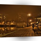 City Nightime Lonley Chair A1 Xlarge Canvas