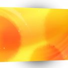 Colours Circles Yellow A1 Xlarge Canvas