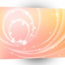 Colours Spirals Peach A1 Xlarge Canvas