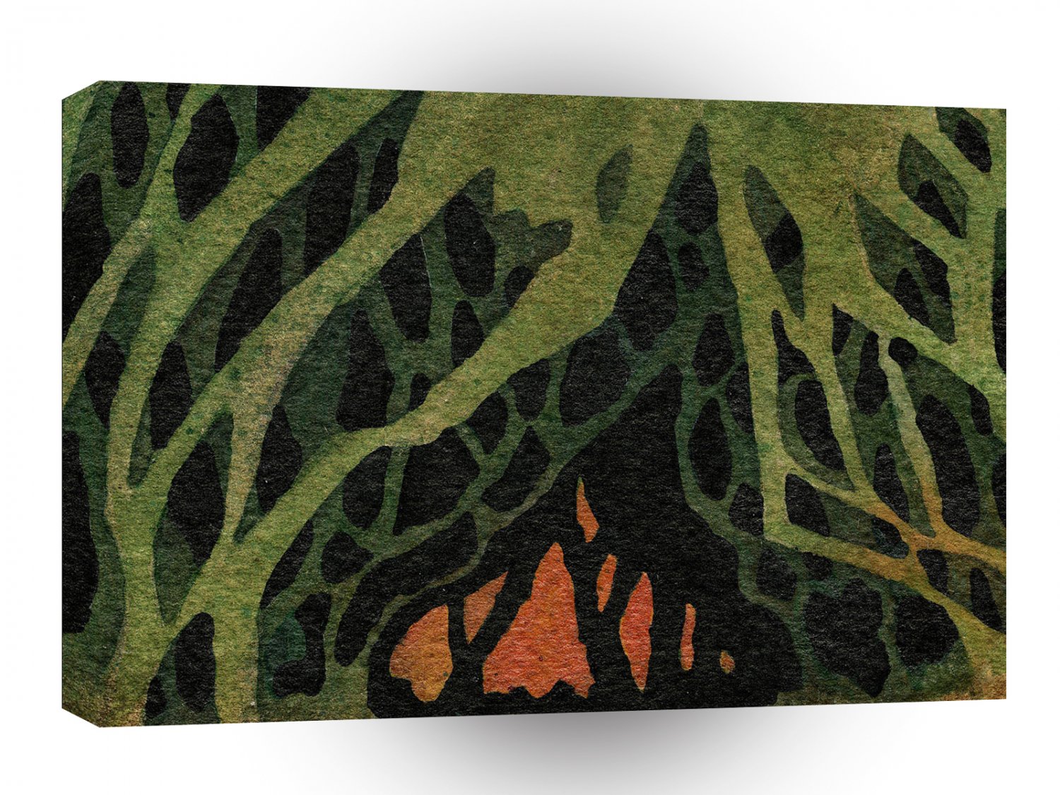 Colours Texture Seaweed A1 Xlarge Canvas