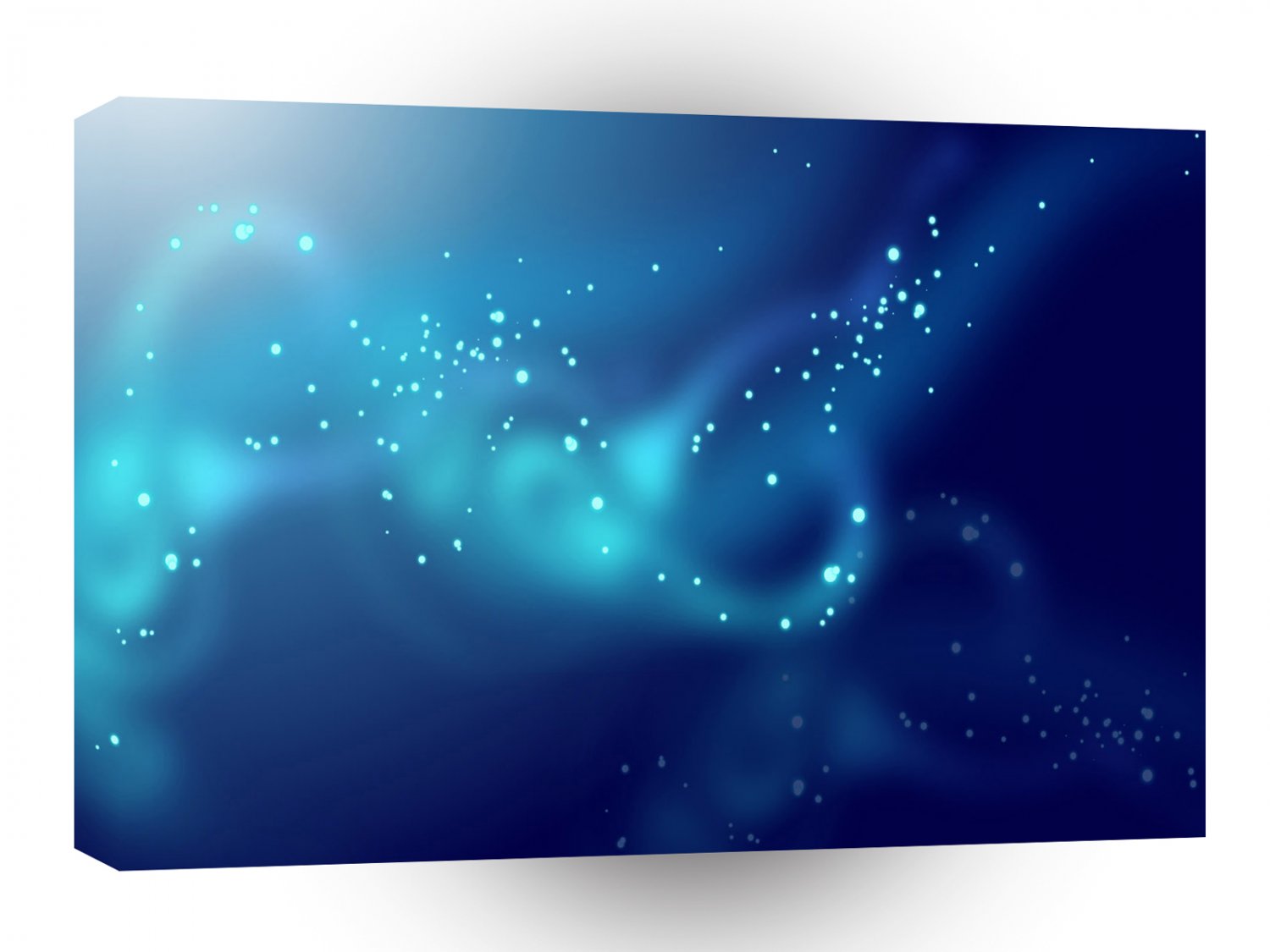 Colours Waves Blue Blur A1 Xlarge Canvas