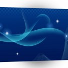 Colours Waves Blue Flag A1 Xlarge Canvas