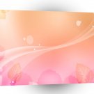 Colours Waves Peach Leaves A1 Xlarge Canvas