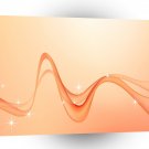 Colours Waves Peach Soundwave A1 Xlarge Canvas