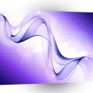 Colours Waves Purple Up And Above A1 Xlarge Canvas
