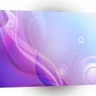 Colours Waves Purple White Circles A1 Xlarge Canvas