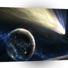 Earth Planets Cosmos Shooting Star A1 Xlarge Canvas