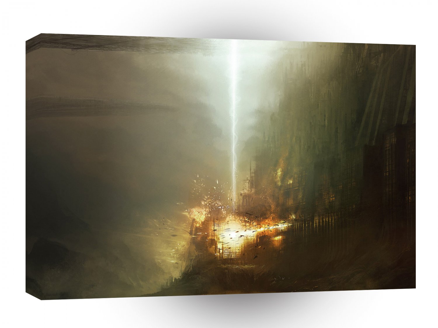 Fantasy City Army Attack A1 Xlarge Canvas