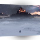 Fantasy City Dark Castle Light A1 Xlarge Canvas