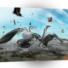 Fantasy City Fly Machine A1 Xlarge Canvas