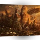 Fantasy City In The Sky A1 Xlarge Canvas