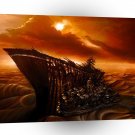 Fantasy Destruction Ghost Ship A1 Xlarge Canvas