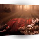 Fantasy Forrest Bed Of Roses A1 Xlarge Canvas