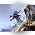 Fantasy Girl Dragon Valley A1 Xlarge Canvas