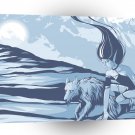 Fantasy Girl Wolf Seeks A1 Xlarge Canvas