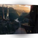 Fantasy Temple Water Fortress City A1 Xlarge Canvas