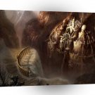 Fantasyland Mountain Paradise Waterfall A1 Xlarge Canvas