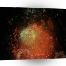 Fireworks Meteor Splash Huge Display Red Green A1 Xlarge Canvas
