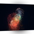 Fireworks Mix Purple Red Green A1 Xlarge Canvas