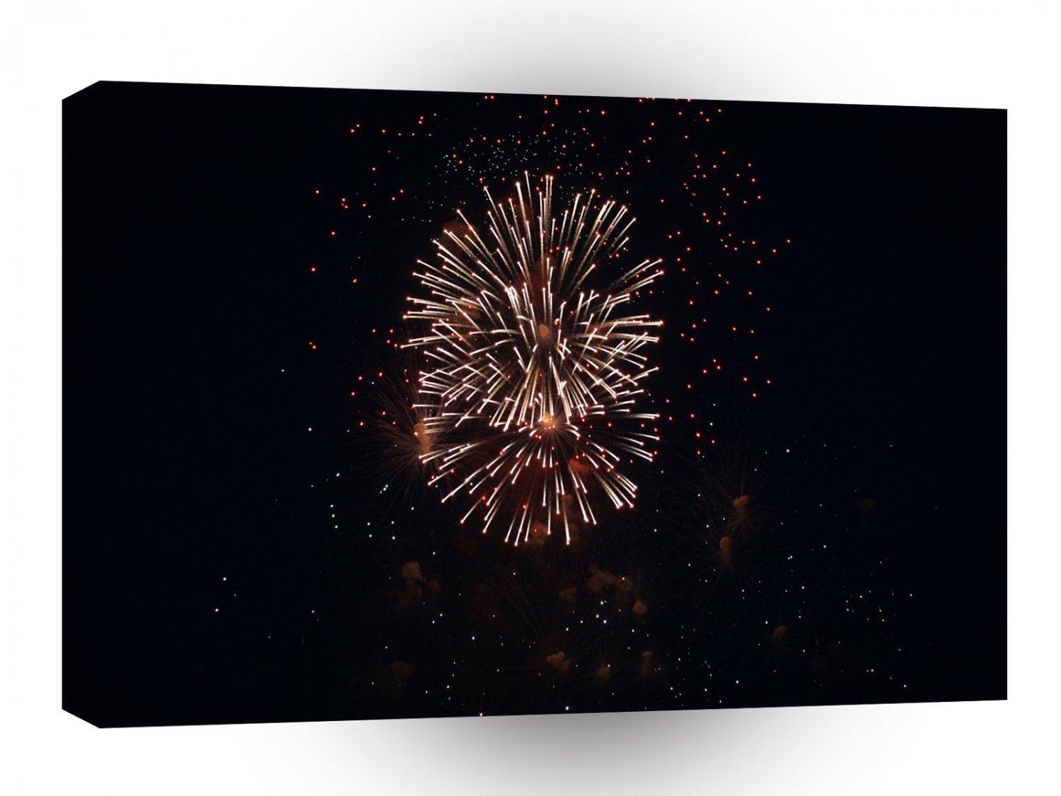 Fireworks Orange Mixture Cosmic Blast A1 Xlarge Canvas