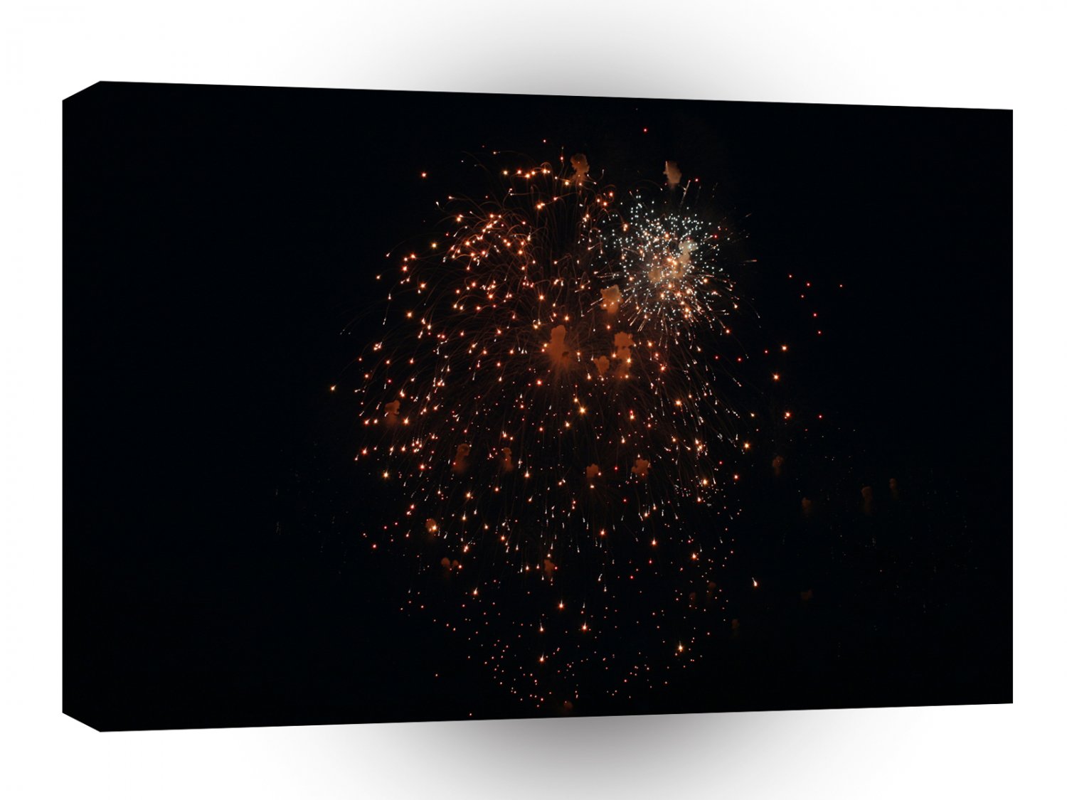 Fireworks Orange Mixture Kamuro Effect A1 Xlarge Canvas