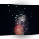 Fireworks Orange Mixture Rainbow Effect A1 Xlarge Canvas