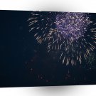 Fireworks Purple Colourful A1 Xlarge Canvas