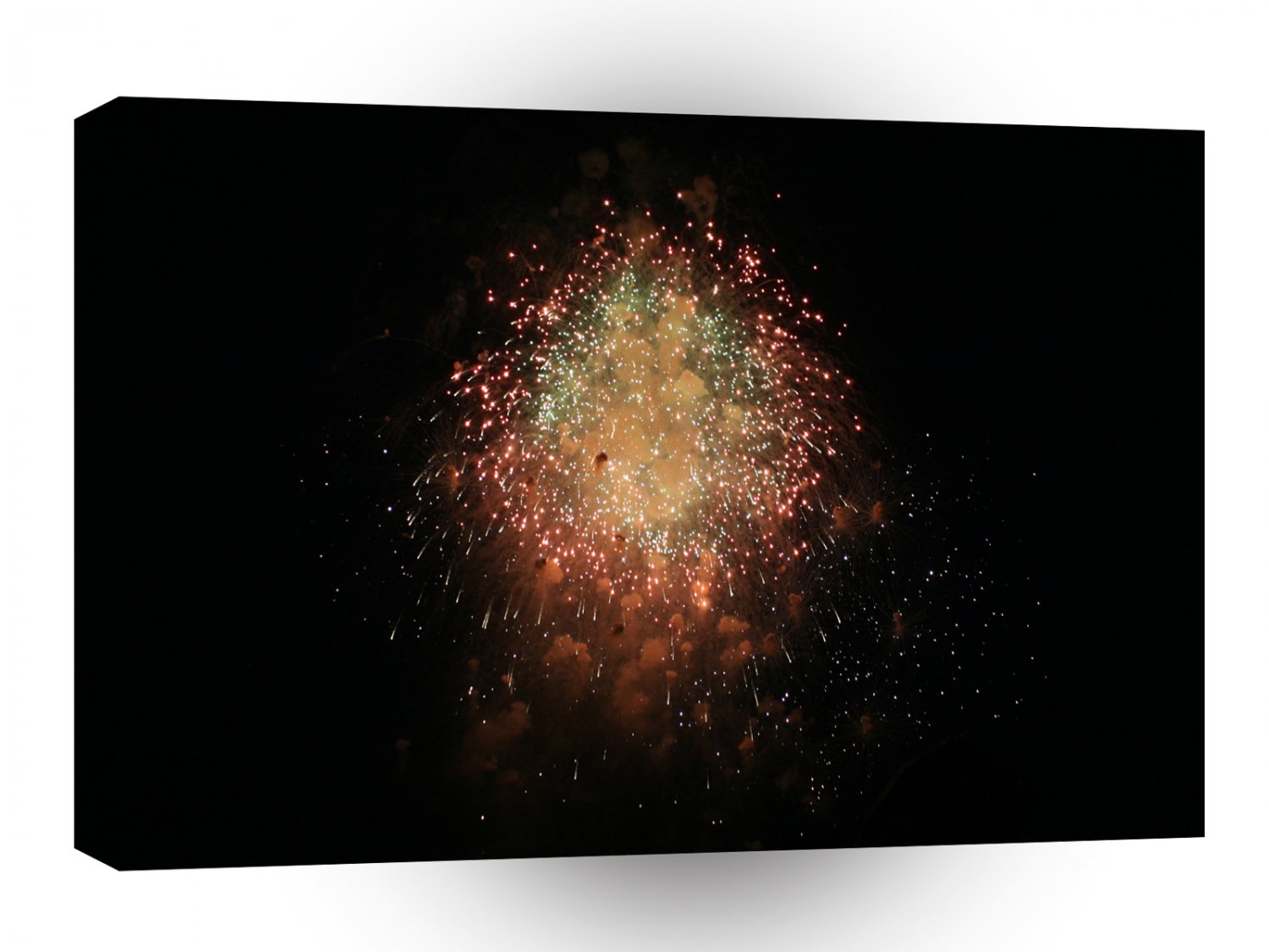 Fireworks Single Explosion Trails A1 Xlarge Canvas