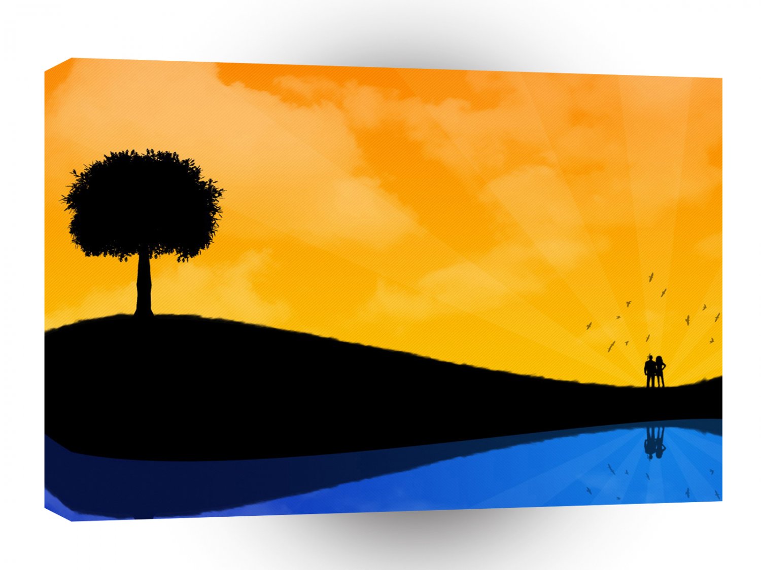 Landscape Cool Human Reflection A1 Xlarge Canvas