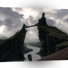 Landscape Mountain Bridge Of Darkness A1 Xlarge Canvas