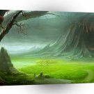 Landscape Mountain Valley Of Green A1 Xlarge Canvas