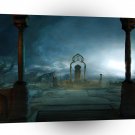 Landscape Night Dark Ruins A1 Xlarge Canvas