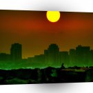 Landscape Sunset Hot Glow A1 Xlarge Canvas