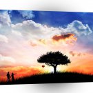 Landscape Sunset Tree Of Love A1 Xlarge Canvas