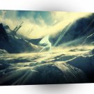 Landscape Winter Great Northern Sky A1 Xlarge Canvas