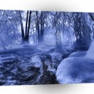 Landscape Winter River Rapids A1 Xlarge Canvas