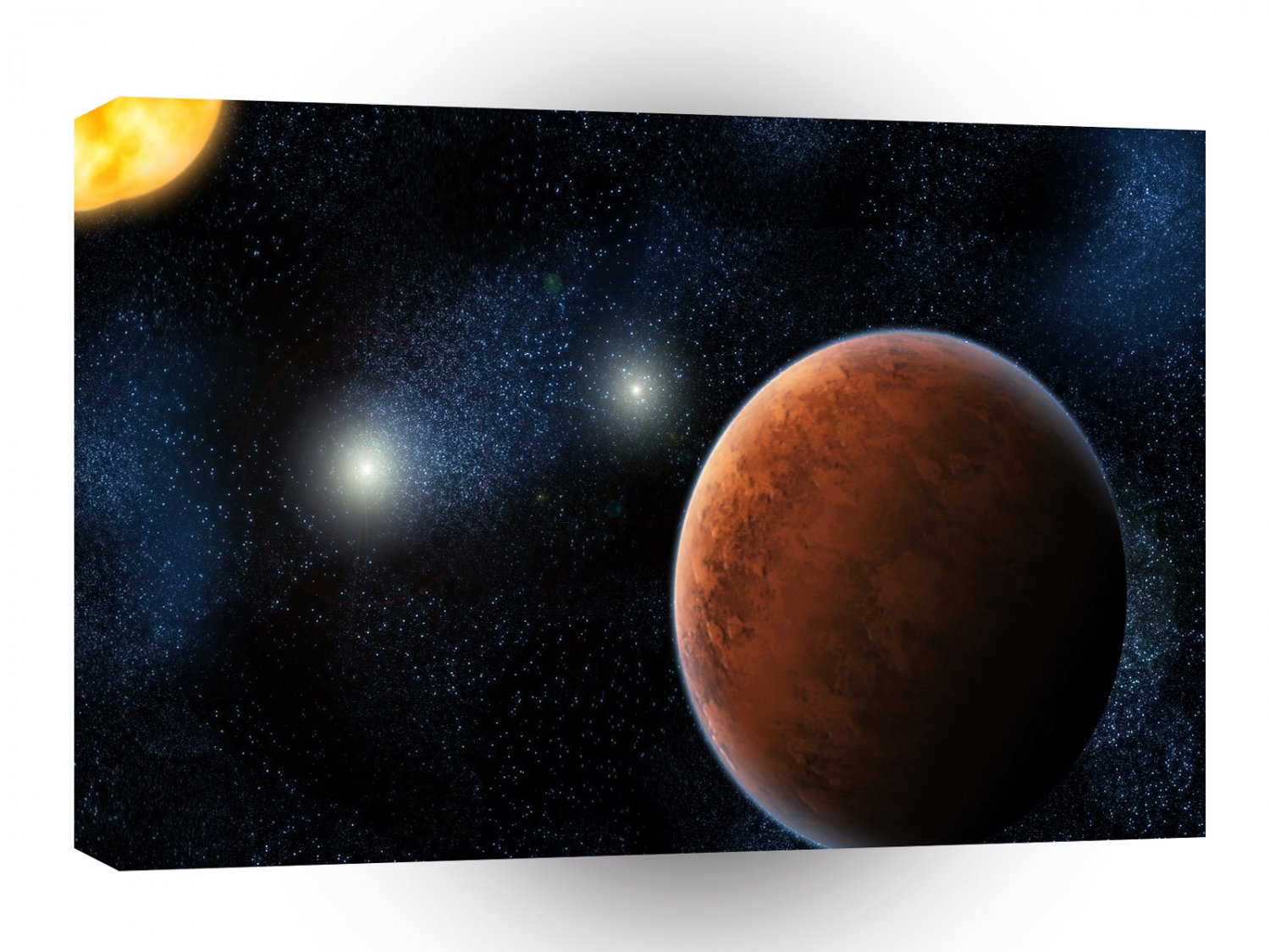 Next To Sun Planets Mars Next To Sun A1 Xlarge Canvas