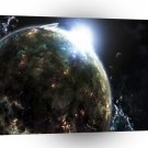 Planets Sci Fi Earth Deep Impact A1 Xlarge Canvas